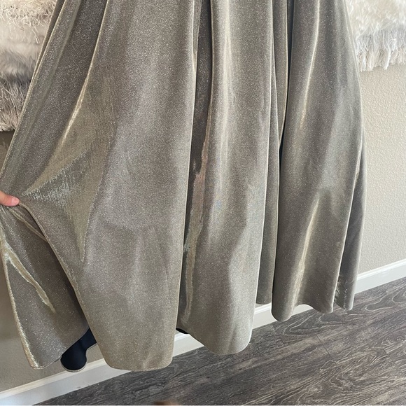 Betsy & Adam Womens Metallic Hi-Low Evening Dress - Picture 7 of 14